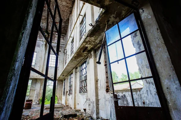 Abandoned Old Ruined Industrial Plant Veneto Italy — Stock Photo, Image
