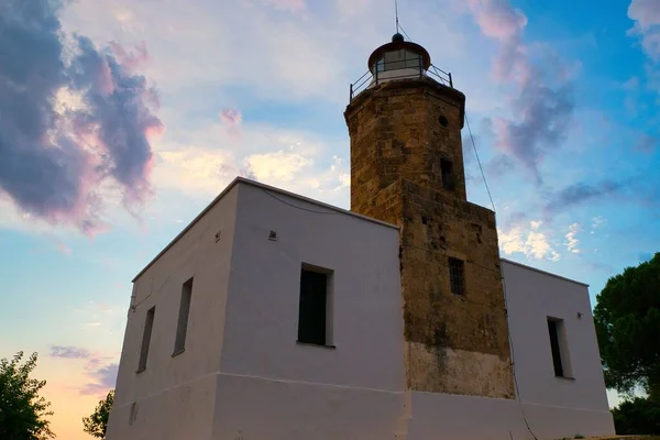 Der Leuchtturm Von Katakolo Wurde 1865 Mit Einer Höhe Von — Stockfoto