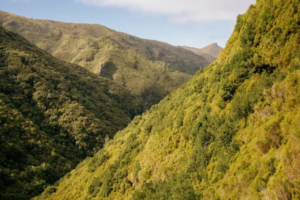Gyönyörű Hegyvidéki Táj Madeirán Portugáliában — Stock Fotó