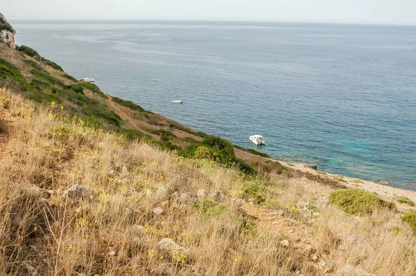 Trockene Landschaft Auf Den Ägadischen Inseln Sizilien Italien — Stockfoto