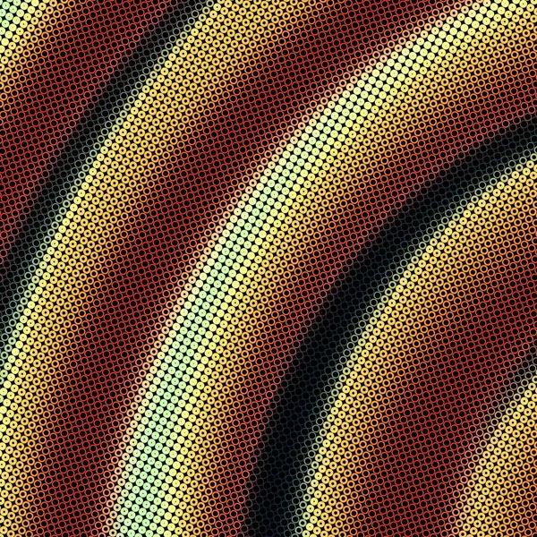 Moderne Stilvolle Halftone Textur Mit Zufälligen Bunten Kreisen Und Ringen — Stockfoto