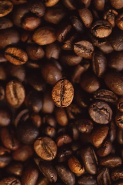 Närbild Kaffebönorna — Stockfoto