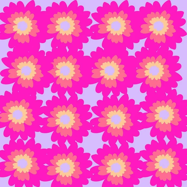 ヴィンテージピンクの花のパターンのイラスト — ストック写真