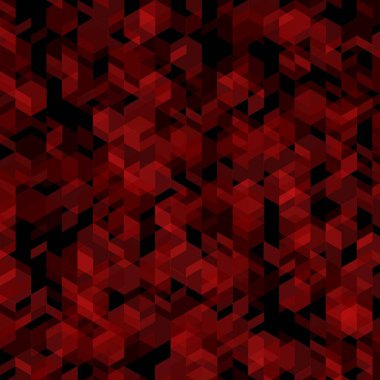 Altıgenin soyut dekoratif çizimi ve duvar kağıtları için çok renkli geometrik arkaplanı olan üçgen mozaik şablon