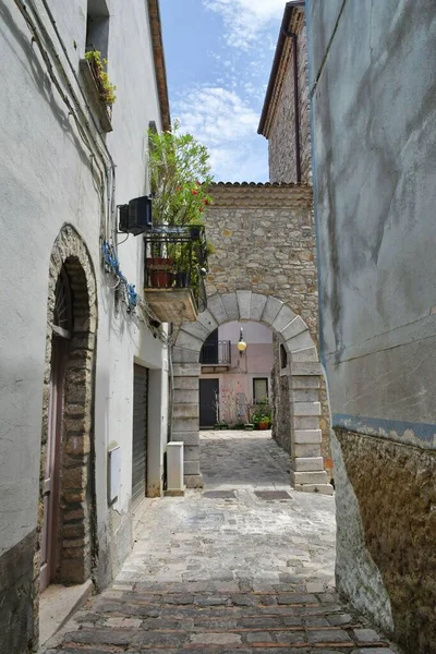 Narrow Street Old Houses Pietragalla Village Basilicata Region Italy — Fotografia de Stock