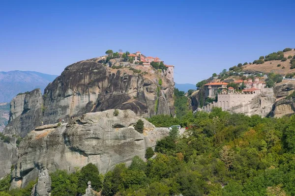 Meteora Herkes Için Yunanlılar Yabancılar Için Ülkenin Önemli Eğlencelerinden Biri — Stok fotoğraf