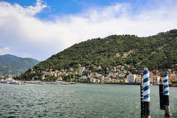 Lago Como Visto Desde Como — Foto de Stock