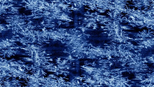Fondo Azul Textura Congelada — Foto de Stock