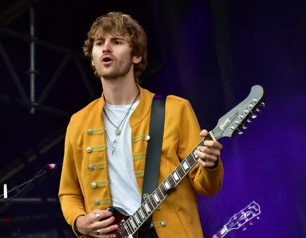 Indie Band Two Weeks Nashville Perform Pub Park Festival Victoria — Stock Photo, Image