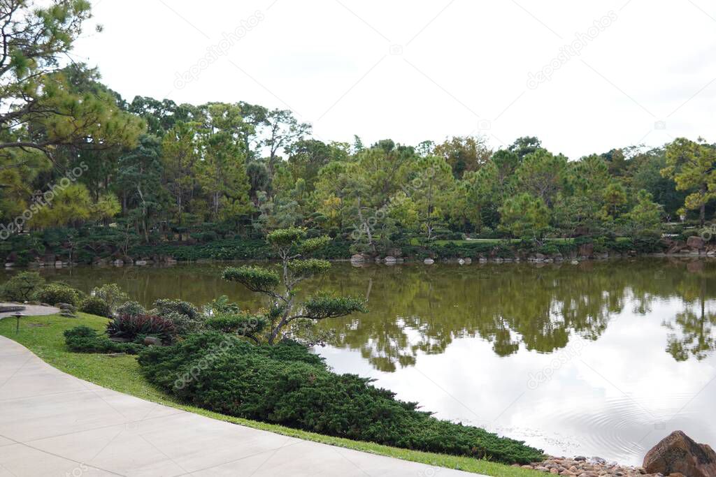 A beautiful lake with reflections