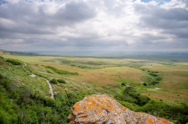 Views at Head-Smashed-In Buffalo Jump world heritage site in Southern Alberta Canada.