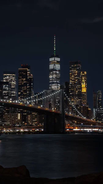 Вид Воздуха Город Бруклин Окруженный Зданиями Возле Озера — стоковое фото