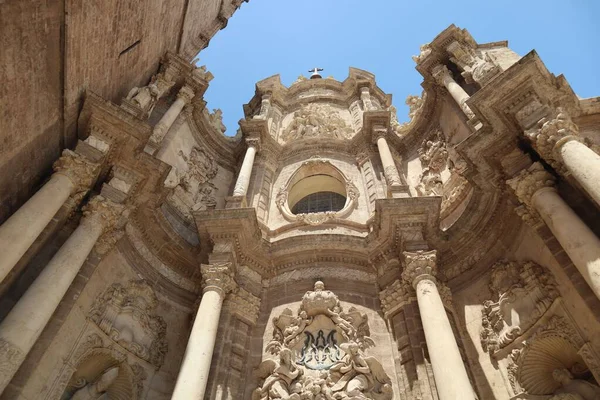 Вхід Старої Церкви Зроблений Каменю Сонячне Світло — стокове фото