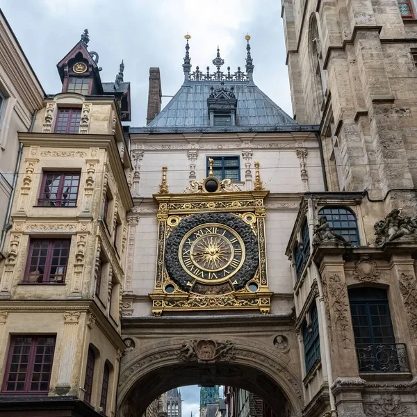 Rouen Historical City France Gros Horloge Medieval Center — Stock Photo, Image
