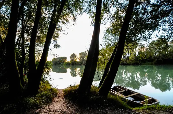 Дикая Река Брента Севере Италии Летом 2014 Года — стоковое фото