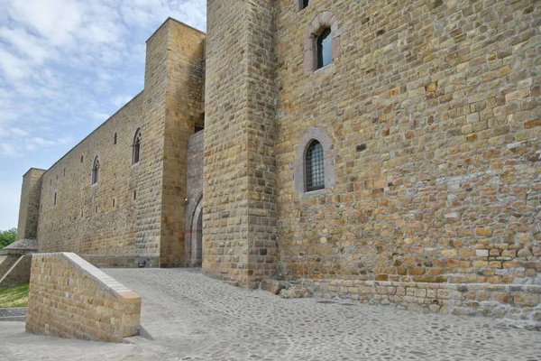 Walls Medieval Castle Built King Frederick Small Village Basilicata Region — 스톡 사진