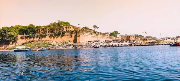 印度海岸的普拉亚格拉伊或阿拉哈巴德要塞的全景 — 图库照片