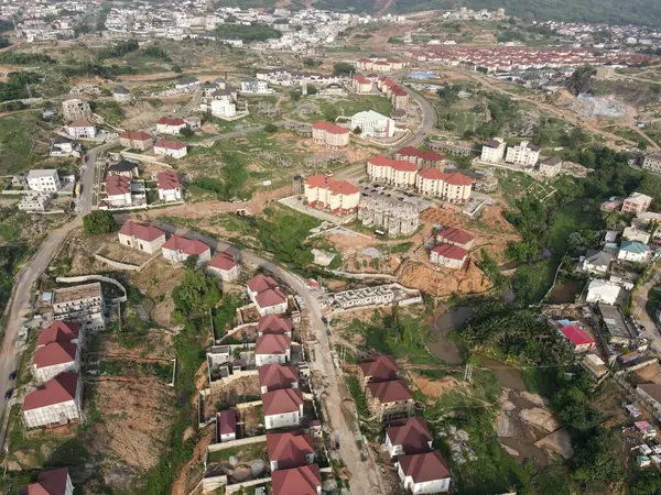 Una Vista Aérea Subdivisiones Casas — Foto de Stock