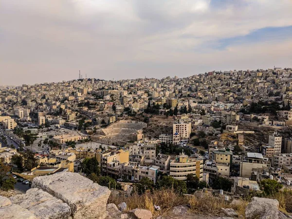Amman Wzgórza Citadell — Zdjęcie stockowe
