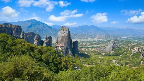 Meteora Voor Iedereen Grieken Buitenlanders Een Van Belangrijkste Attracties Het — Stockfoto