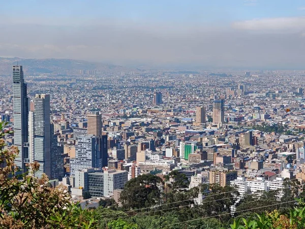 Letecký Pohled Moderní Budovy Bogotě Kolumbie — Stock fotografie