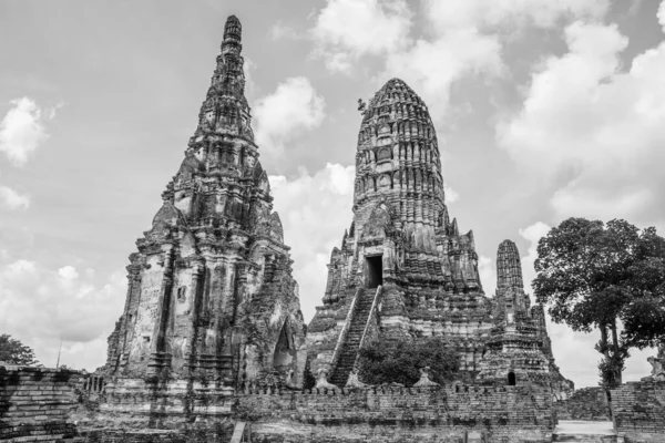 Templo Tailandés Wat Chai Watthanaram Ayutthaya Tailandia Sudeste Asiático — Foto de Stock