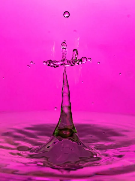 Waterdruppel Splash Multi Kleur — Stockfoto