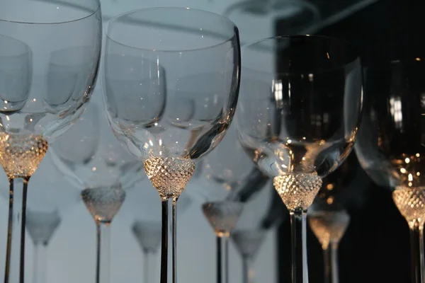 Shot Crystal Glasses — 图库照片