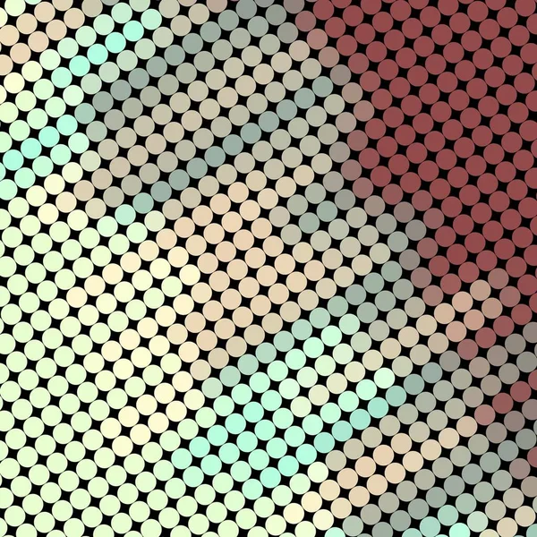 Abstrakte Geometrische Bunte Runde Form Tupfenmuster Mit Mehrfarbigem Hintergrund Kunst — Stockfoto