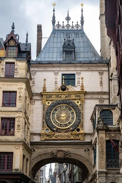 Rouen Historical City France Gros Horloge Medieval Center — Stock Photo, Image