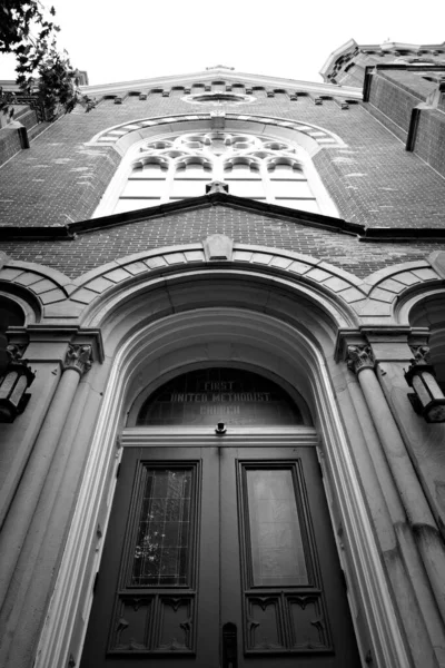 Low Angle Shot First United Methodist Church Washington Pennsylvania — Stock Photo, Image