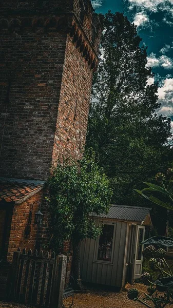 Вертикальный Снимок Загородного Дома Оксборо Норфолк Англия — стоковое фото