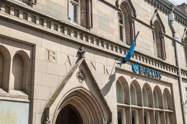 Nantwich Town Centre Barclays Bank Grau Edifício Listado Cheshire — Fotografia de Stock