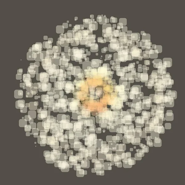 Abstrakt Geometrisk Sfære Mange Kvadratiske Glitrende Romeksplosjonen Konfetti Avrundede Firkantede – stockfoto