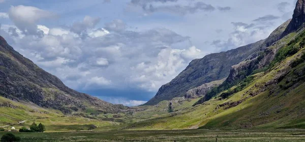 Uma Vista Deslumbrante Glen Coe Escócia — Fotografia de Stock