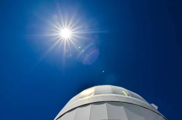 Telescópios Observatório Astronómico Teide Tenerife Espanha — Fotografia de Stock