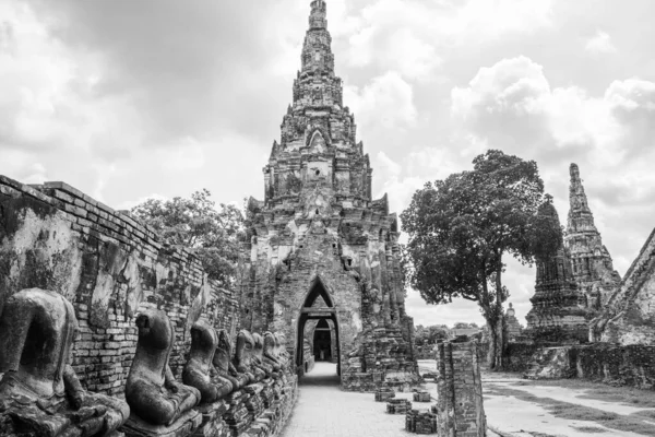 Templo Tailandés Wat Chai Watthanaram Ayutthaya Tailandia Sudeste Asiático —  Fotos de Stock