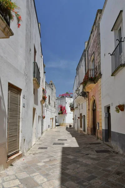 Street Historic Center Specchia Medieval Town Puglia Region Italy — Stockfoto