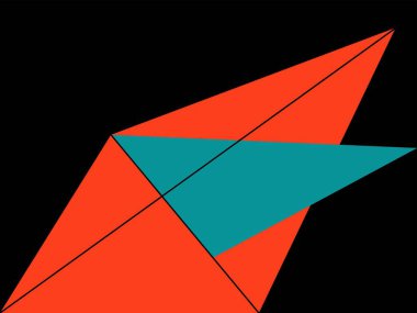 Oturma odası, yatak odası, mutfak ve ofis için mükemmel renklere sahip minimalist geometrik soyut sanat.