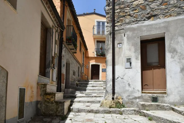 Narrow Street Old Houses Pietragalla Village Basilicata Region Italy — Fotografia de Stock