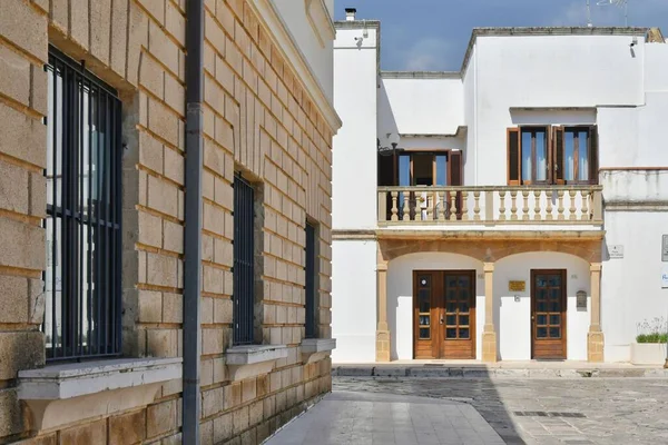 Facade Characteristic House Uggiano Medieval Town Puglia Region Italy — 图库照片