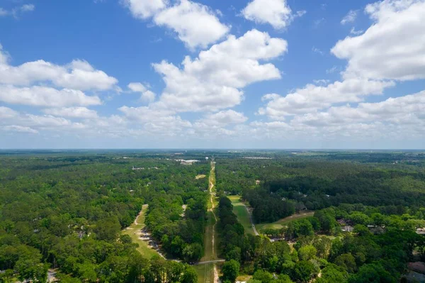 Повітряний Вид Ліс Затоку Мобіл Дафні Штат Алабама — стокове фото