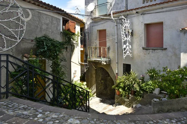 Une Rue Grisolia Village Calabrais Italie — Photo