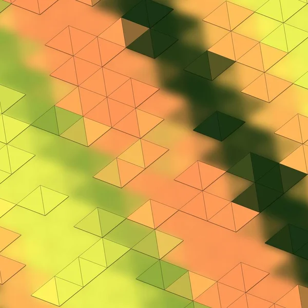 Абстрактный Ретро Художественный Низкоугольный Треугольник Геометрической Сеткой Сетка Рисунок Градиентном — стоковое фото