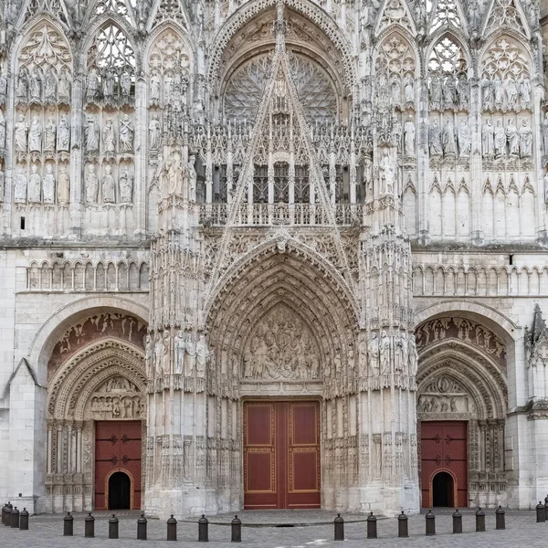 Rouen Historical City France Cathedral Notre Dame Medieval Center — ストック写真