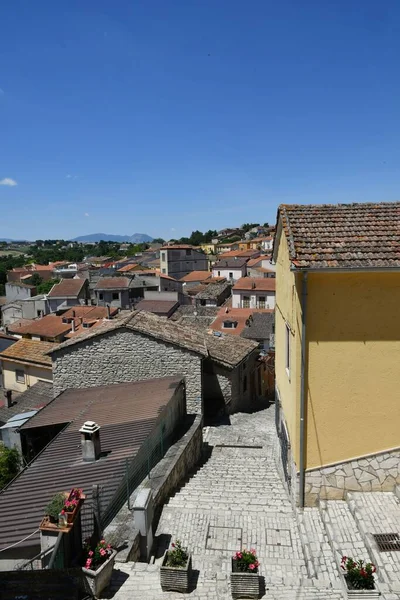 Panoramisch Uitzicht Pietrelcina Een Dorp Provincie Benevento Italië — Stockfoto