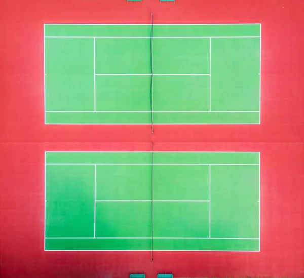 Sert Tenis Kortlarının Havadan Görünüşü — Stok fotoğraf