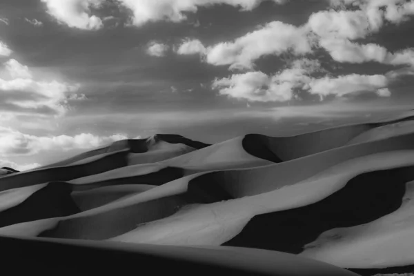 Серые Песчаные Дюны Колорадо Фоне Облачного Неба — стоковое фото
