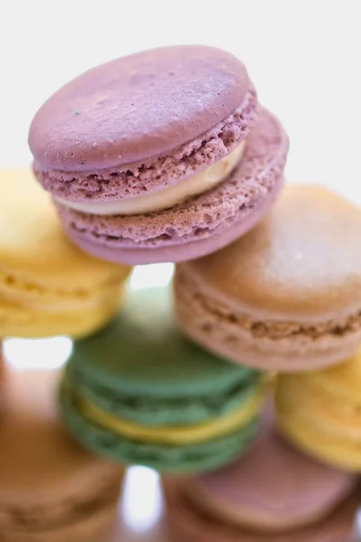 Sweet Pastries French Macarons Dessert — Stock Photo, Image