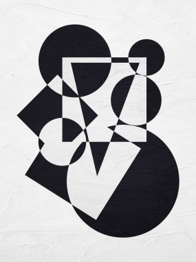 Oturma odası, yatak odası, mutfak ve ofis için mükemmel renklere sahip minimalist geometrik soyut sanat